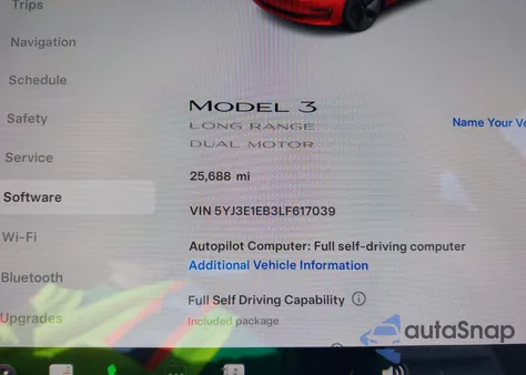 2020 Tesla Model 3 Long Range Dual Motor All-Wheel Drive from USA, damaged, VIN 5YJ3E1EB3LF617039